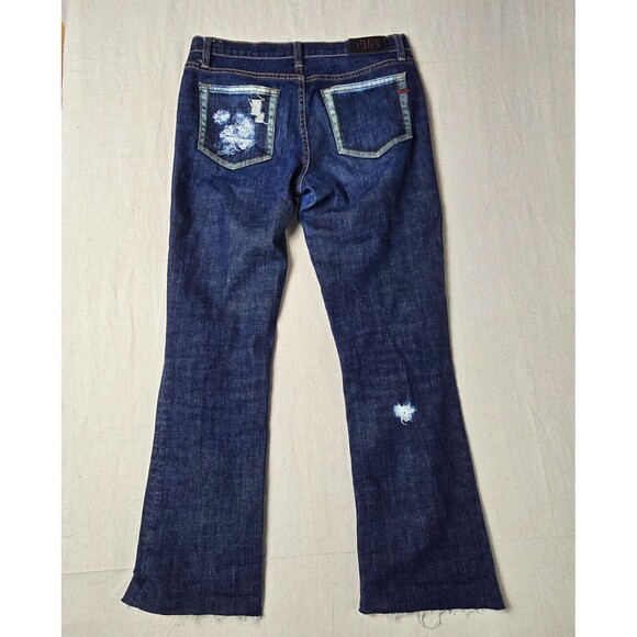 GAP 1969 Vintage Boot Cut Stretch Jeans - Women’s Size 2R, Dark Wash, Distressed - Picture 2 of 16